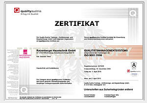 Zertifikat iso9000